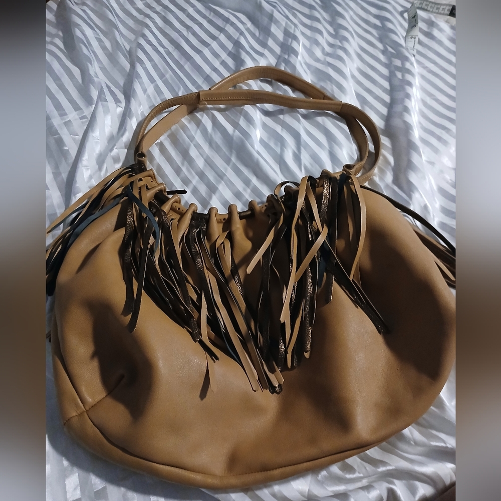 Rossanti Leather Fringe purse made in Italy